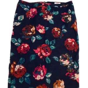 Merona brand, Navy floral pencil skirt